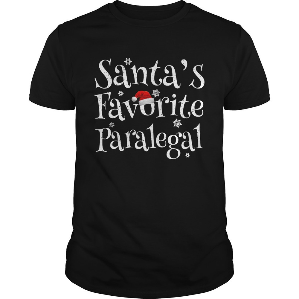 Santas Favorite Paralegal Shirt